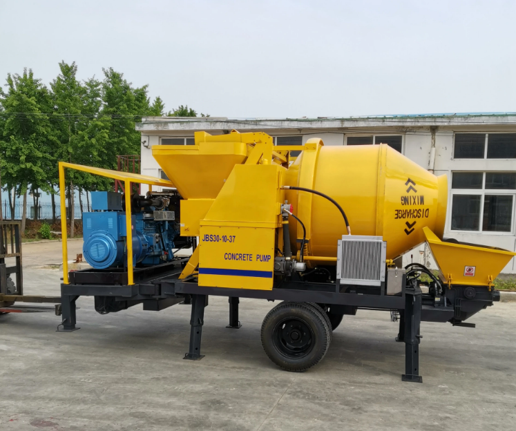 Смешивающий насос барабанного типа с масляно-электрическим приводом (двойного назначения)