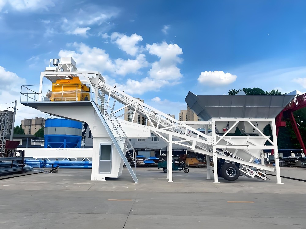 Мобильная бетонная установка YHZS75